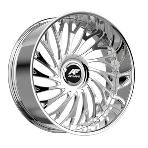 Amani Vamos 6x135 / 6x139.7 28x10 +15 Brush Center Chrome Lip
