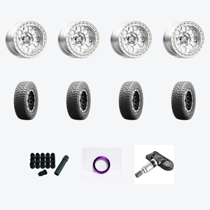 KMC KM235 GRENADE CRAWL BEADLOCK 6X139.7 18X9 +10 MACHINED + Falken FAL Rubitrek A/T 275/65R18 — 2021 Toyota 4Runner Venture Wheel & Tire Package