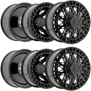 Arena Dually Innovator 8x200 22x8.25 +100 Gloss Glossy Black