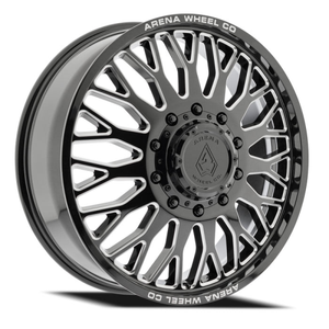 Arena Dually Monarch 8x210 22x8.25 +100 Gloss Black Milled