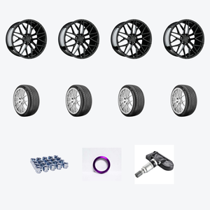 Avant Garde Wheels M520R 5X114.3 20x9 +32 Gloss Black + Nexen NEX N5000 Platinum 255/35R20 — 2021 Infiniti Q50 Red Sport 400 Wheel & Tire Package