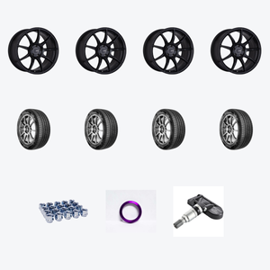 Enkei TS9 5x114.3 18x8+45 Black + Nexen NEX N'Fera AU7 225/40R18 — 2021 Lexus IS350 F Sport Wheel & Tire Package