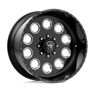 American Force AFW BIG TEN SS 8x165.1 20x14 -40 Gloss Black Milled