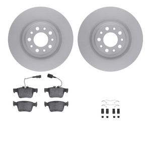 DFC 17-25 Alfa Romeo Giulia Rear Geospec Rotors with 5000 Advanced Brake Pads w/Hardware - 4512-16005