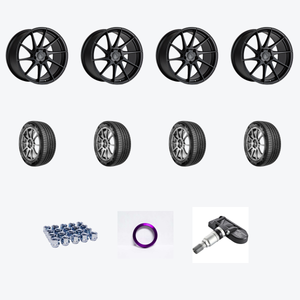 Aodhan AH09 5x100 18x9.5 +35 Matte Black + Nexen NEX N'Fera AU7 255/35R18 — 2021 Toyota Corolla L Wheel & Tire Package