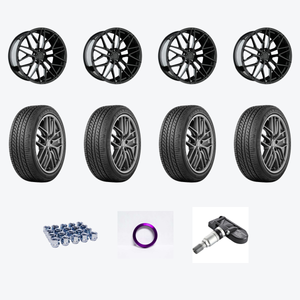 Avant Garde Wheels M520R 5X114.3 20x9 +32 Gloss Black + Yokohama YOK Advan Sport A/S+ 235/35R19/4 — 2021 Lexus IS350 F Sport Wheel & Tire Package