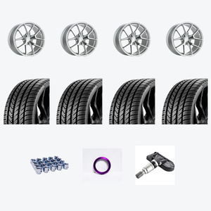 Aodhan AFF7 5x114.3 20x9+30 Gloss Silver Machined Face + Lexani LX-TWENTY 235/35R20 — 2021 Honda Accord EX-L Wheel & Tire Package