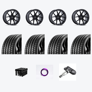 Rotiform RC199 KPR 5X112 20x9 +25 SATIN BLACK + Lexani LX-TWENTY 265/30R20 — 2021 Audi S4 Prestige Wheel & Tire Package
