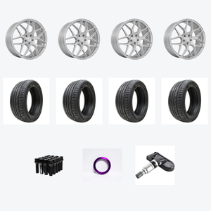 Mrr Fs1 18x9.5 +25 Front / 18x10.5 +35 Rear + Lexani LXUHP-207 255/35R18 — 2021 Toyota GR Supra Staggered Wheel & Tire Package