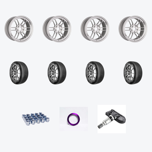 Enkei RPF1 5x120 18x8.5+40 Silver + Nexen NEX N'Fera AU7 235/40R18 — 2021 Honda Civic Type R Limited Edition Wheel & Tire Package