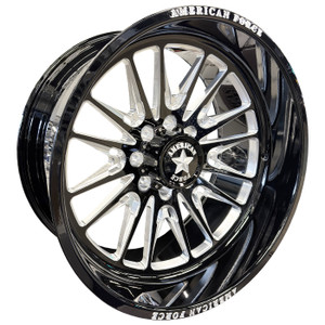 American Force AFW NOTCH SFCC 8x165.1 24x12 -55 Gloss Black Machined