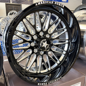 American Force AFW SMOOTH SFCC 8x170 24x12 -55 Gloss Black Machined