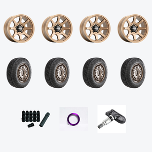 Vision Off-Road 351 Flow 6x139.7 17x9+20 Bronze + Nitto NIT Nomad Grappler 285/70R17 — 2021 Ford Ranger XL Wheel & Tire Package
