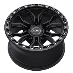 Dropstars Trail Series 608BB 6x139.7 17x9 +0 Matte Black W/gloss Black Ring