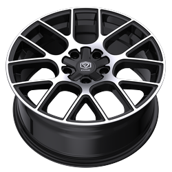 Edge Street 356MB 5x114.3 / 5x120 17x7.5 +40 Gloss Black Machined Face