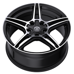 Edge Street 354MB 5x114.3 / 5x120 17x7.5 +40 Gloss Black Machined Face