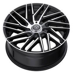 Edge Street 355MB 5x114.3 / 5x120 18x8 +40 Gloss Black Machined Face