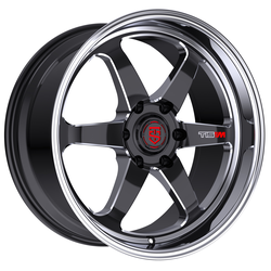 TIS Motorsports 508BB 5x127 20x9.5 +0 Satin Black W/gloss Black Ring