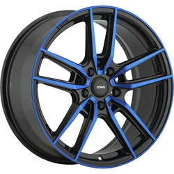 Konig 55BB Myth 5x100 17x8 +43 Gloss Black With Blue Tinted Clear-coat