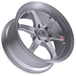 TIS Motorsports 508BSM 6x135 22x10 +24 Brushed Silver & Milled