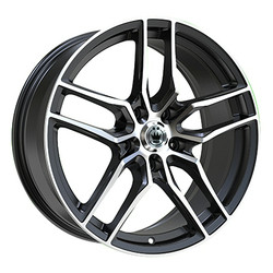 Konig 49MB Intention 5x108 17x8 +45 Gloss Black With Machined Face