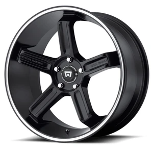 Motegi MR122 5x105 18x8 +45 Satin Black W/ Machined Stripe