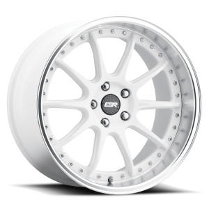 ESR Wheels CS12 5x120 19x9.5 +35 Gloss White Machine Lip