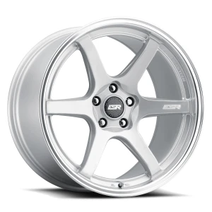 ESR Wheels APX6 5x100 18x8.5 +35 Hyper Silver Machine Lip