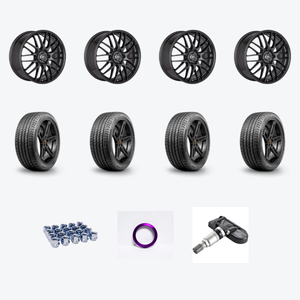Enkei EKM3 442 5x120 18x8+42 Gun Metal + Continental CON ProContact RX 235/40R18 — 2021 Honda Civic Type R Limited Edition Wheel & Tire Package