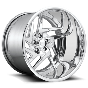 US Mag 1PC NEMESIS 5 5x127 22x10.5 +0 High Luster Polished