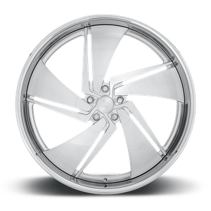 US Mag 1PC PHANTOM 5x127 26x10 +6 Brushed Face Polished Lip