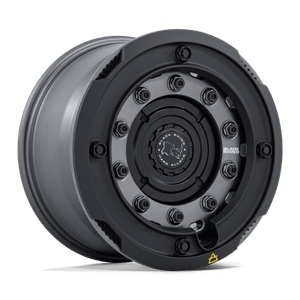 Black Rhino Hard Alloys ARX 5x127 / 5x139.7 17x8 +32 Gun Black W/ Matte Black Ring