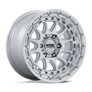 KMC CRUX 8x170 20x9 +1 Gloss Silver W/ Machined Face