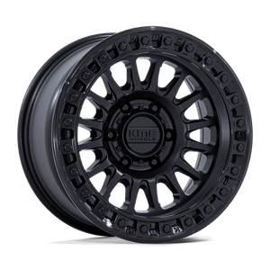 KMC IMS 5x127 17x8 +32 Matte Black W/ Gloss Black Lip