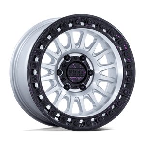 KMC IMS 5x127 17x8 +32 Machined W/ Matte Black Lip