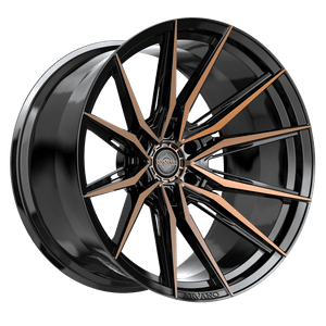 Arvano ART-3 6x139.7 22x12 -44 Satin Black & Bronze Machined Double Dark Tint