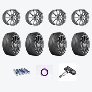 Enkei TS10 5x114.3 18x8.5+35 Grey + Yokohama YOK Advan Apex 235/40R18/4 — 2021 Honda Accord EX-L Wheel & Tire Package