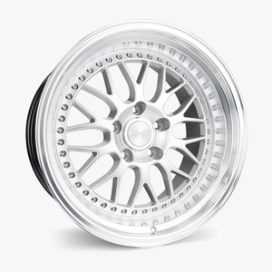 ESR Wheels SR01 5x120.6 19x9.5 +15 Hyper Silver Machine Lip