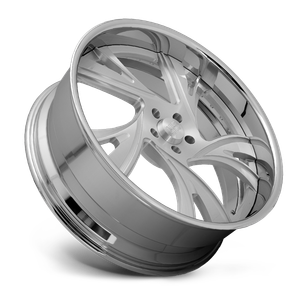 US Mag 1PC SNIPER 5 5x120.65 24x9 +6 Brushed Face Polished Lip