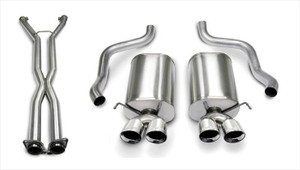 CORSA Performance Corsa 07-08 Corvette 2.5in. Sport Series Cat-Back Dual Rear Exit with Twin 3.5in. Polished Tips - 14169CB4