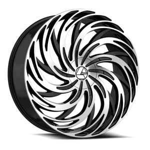 Azara AZA-531 5x120.65 24x9 +15 Gloss Black & Machined
