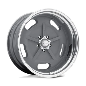 American Racing Vintage SALT FLAT 5x120.65 17x11 +38 Mag Gray W/ Polished Barrel