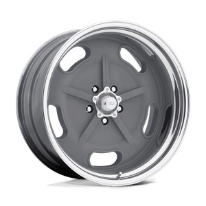 American Racing Vintage SALT FLAT 5x120.65 17x7 -6 Mag Gray W/ Polished Barrel