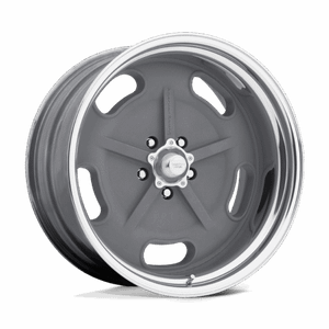 American Racing Vintage SALT FLAT 5x114.3 17x8 +32 Mag Gray W/ Polished Barrel