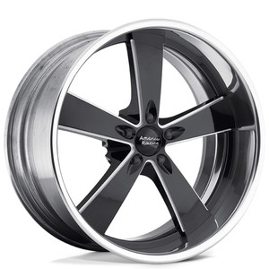 American Racing Vintage BURNOUT 5x120.65 20x12 -13 Satin Black