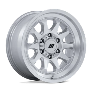 Pro Comp Alloys BEACON 6x120 17x8 +20 Gloss Silver W/ Machined Face