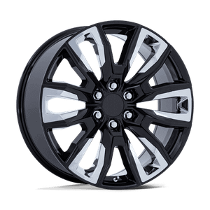 Performance Replicas PR225 6x139.7 24x10 +31 Gloss Black W/ Accents