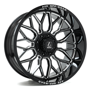 AXE WHEELS TITAN 8x180 22x10 -19 Gloss Black Milled