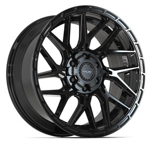4PLAY 4PS28 6x135/6x139.7 20x9-18 Gloss Black Brushed w/ Tinted Clear
