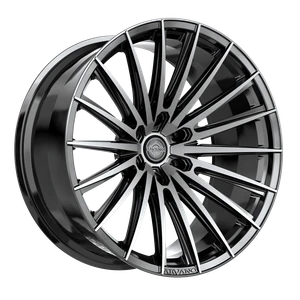 Arvano ART-2 6x139.7 24x9.5 +18 Gloss Black & Brushed Double Dark Tint